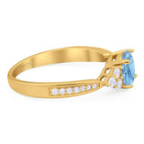 Vintage Style Round Natural Stone Ring