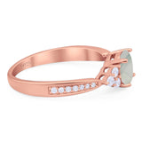 Vintage Style Round Natural Stone Ring