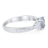 Vintage Style Round Natural Stone Ring