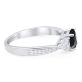 Vintage Style Round Natural Stone Ring