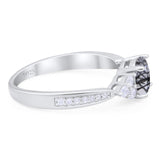 Vintage Style Round Natural Stone Ring