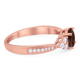 Vintage Style Round Natural Stone Ring