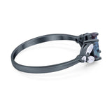 Art Deco Oval Trillium Ring