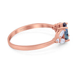 Art Deco Oval Trillium Ring