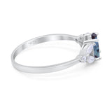 Art Deco Oval Trillium Ring