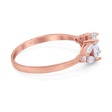 Art Deco Oval Trillium Ring