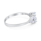 Art Deco Oval Trillium Ring