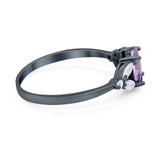 Art Deco Oval Trillium Ring