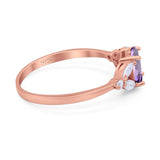 Art Deco Oval Trillium Ring