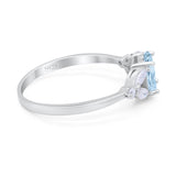 Art Deco Oval Trillium Ring