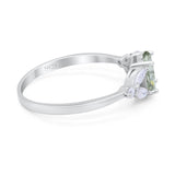 Art Deco Oval Trillium Ring