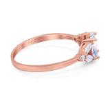 Art Deco Oval Trillium Ring