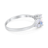 Art Deco Oval Trillium Ring