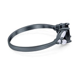 Art Deco Oval Trillium Ring