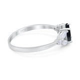 Art Deco Oval Trillium Ring