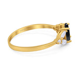 Art Deco Oval Trillium Ring