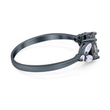 Art Deco Oval Trillium Ring