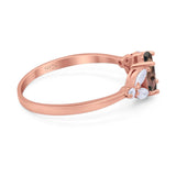 Art Deco Oval Trillium Ring