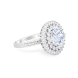 Vintage Style Round Natural Stone Cocktail Ring