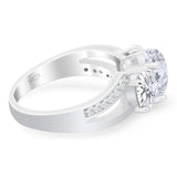 Art Deco Oval Natural Stone Trio Ring