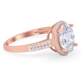 Art Deco Oval Natural Stone Wedding Ring