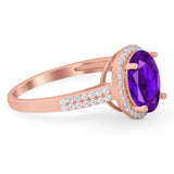 Art Deco Oval Natural Stone Wedding Ring