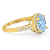 Art Deco Oval Natural Stone Wedding Ring