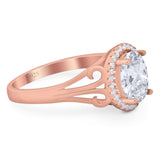 Art Deco Oval Natural Stone Filigree Ring