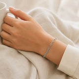 Curb Staple Link Chain Bracelet 