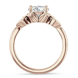 18K Gold IGI Certified Round 2 Carat Lab Grown Diamond Floral Ring