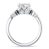 18K Gold IGI Certified Round 2 Carat Lab Grown Diamond Floral Ring