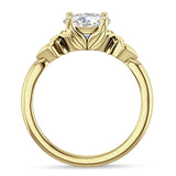 18K Gold IGI Certified Round 2 Carat Lab Grown Diamond Floral Ring