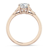 18K Gold IGI Certified Round 3 Carat Lab Grown Diamond Trinity Ring