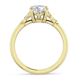 18K Gold IGI Certified Round 2 Carat Lab Grown Diamond Trinity Ring