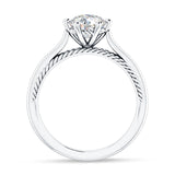 18K Gold IGI Certified Round 2 Carat Lab Grown Diamond Solitaire Ring