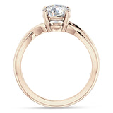18K Gold IGI Certified Round 2 Carat Lab Grown Diamond Twisted Solitaire Ring