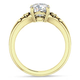 IGI Certified Round 3 Carat Lab Grown Diamond Flower Ring