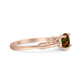leaf Solitaire Ring
