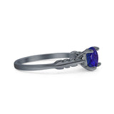 leaf Solitaire Ring
