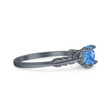 leaf Solitaire Ring