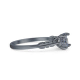 leaf Solitaire Ring