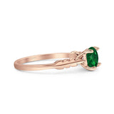 leaf Solitaire Ring