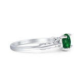 leaf Solitaire Ring