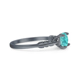 leaf Solitaire Ring
