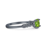 leaf Solitaire Ring