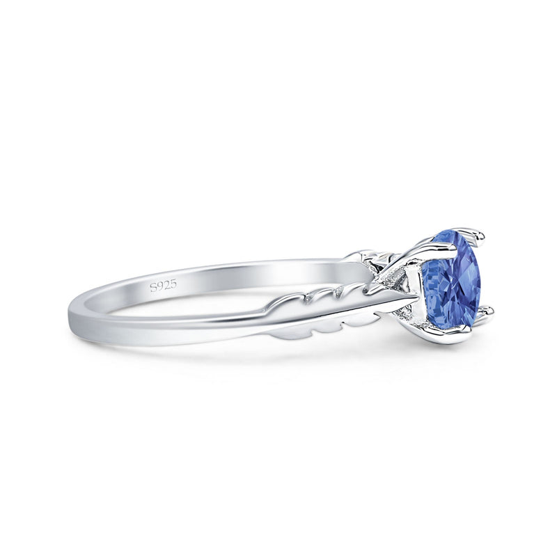 leaf Solitaire Ring