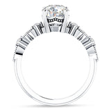 IGI Certified Round 2 Carat Lab Grown Diamond Cluster Beaded Ring