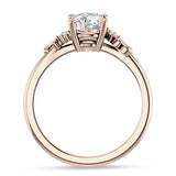10K Gold IGI Certified Round 2 Carat Lab Grown Diamond Art Deco Ring