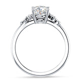 10K Gold IGI Certified Round 2 Carat Lab Grown Diamond Art Deco Ring