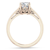 IGI Certified Round 2 Carat Lab Grown Diamond Art Deco Solitaire Ring
